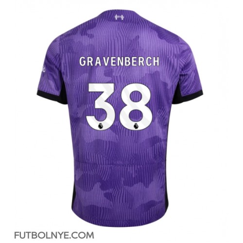 Camiseta Liverpool Ryan Gravenberch #38 Tercera Equipación 2023-24 manga corta